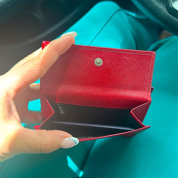 *Beautiful Ruby Red Prada Wallet* - Picture 3 of 4